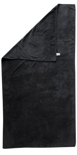 Ręcznik z mikrofibry w kolorze czarnym