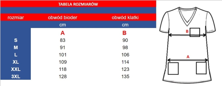 Bluza medyczna męska w kolorze białym
