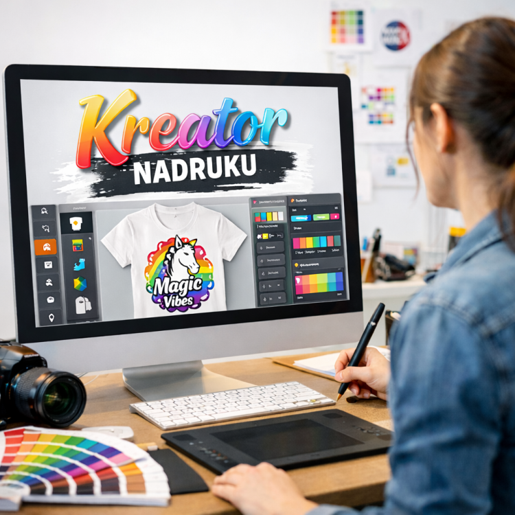 Usługa nadruku DTF - projekt online w kreatorze