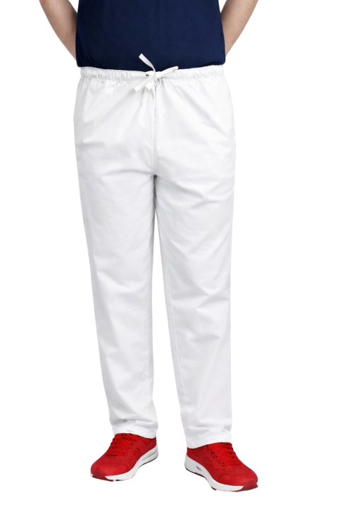 Białe spodnie medyczne CLINIC dla mężczyzn