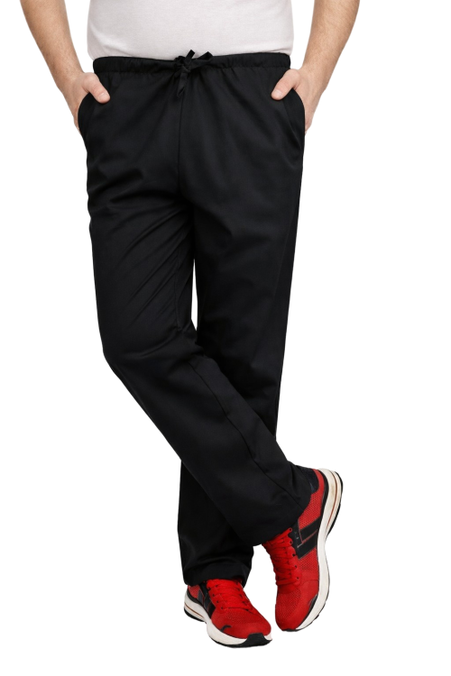 Czarne spodnie medyczne CLINIC dla mężczyzn