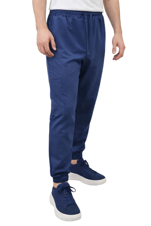 Męskie spodnie medyczne Cherokee Stretch w kolorze granatowym