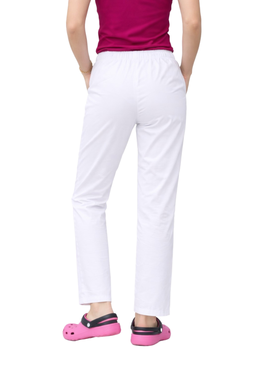 Stylowe białe spodnie cygaretki