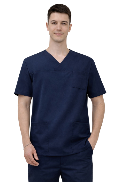 Męska bluza medyczna ciemny granat.png