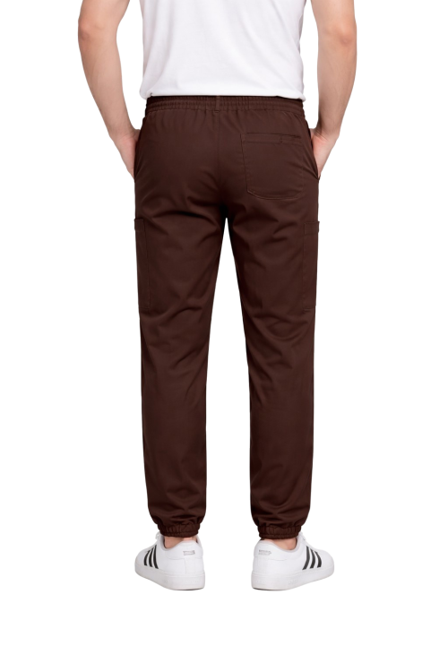 Męskie spodnie medyczne Cherokee Stretch w kolorze czekoladowym.png