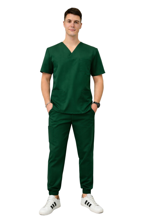 Komplet męski medyczny Cherokee Stretch w zielonej butelce