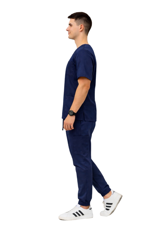 Ciemno granatowy komplet męski medyczny Cherokee Stretch