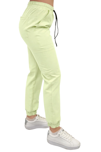 Joggery medyczne pistacjowe  Casual Premium