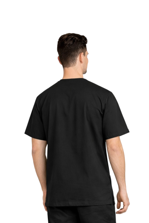 Męska bluza chirurgiczna 100% bawełna czarna