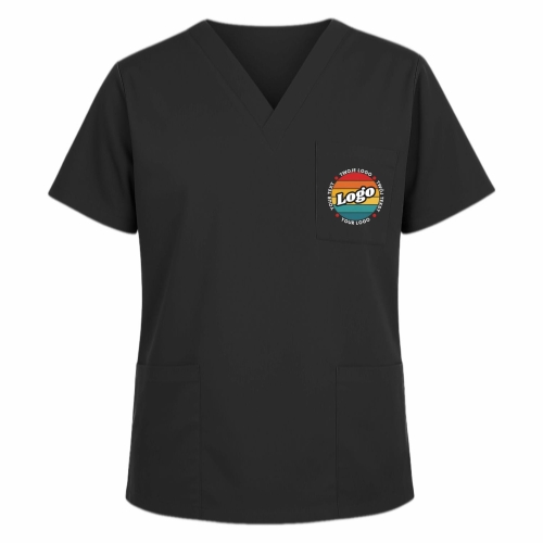 Bluza medyczna czarna z własnym nadrukiem kreator online model M80.jpg