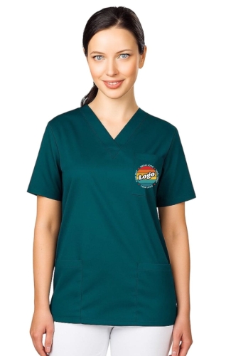 Bluza medyczna morska z własnym nadrukiem kreator online model M80 unisex.jpg