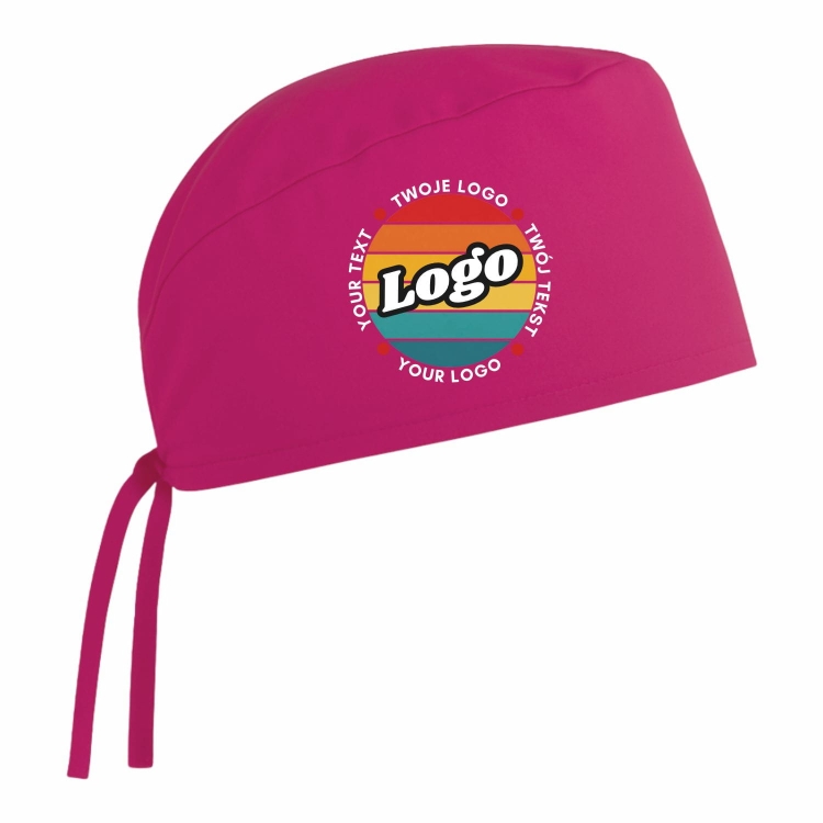 Czepek medyczny chirurgiczny z Twoim logo nadrukiem kreator online prawy bok.jpg