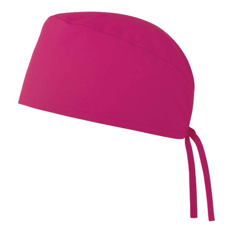 Czepek medyczny chirurgiczny wiązany unisex amarant lewy bok.png