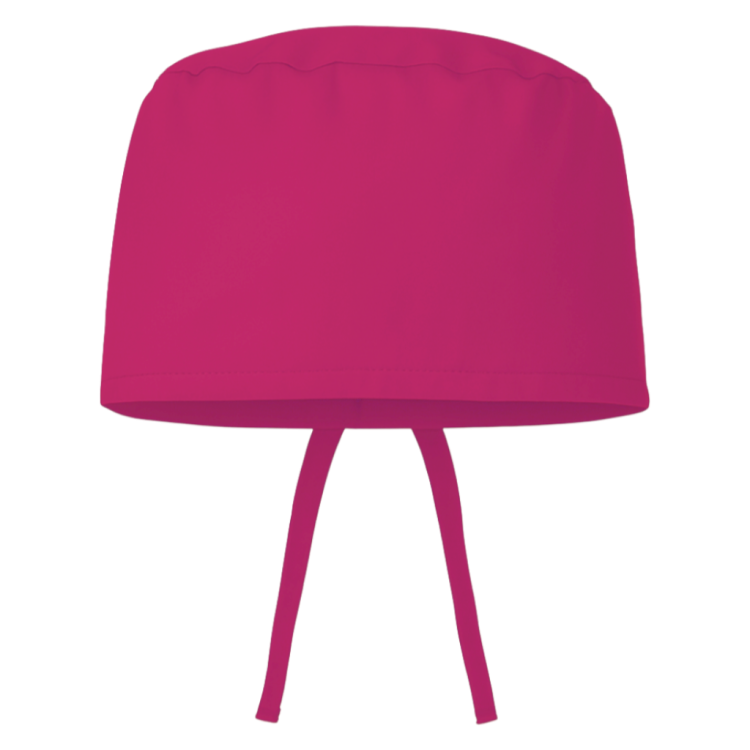 Czepek medyczny chirurgiczny wiązany unisex amarant przód.png