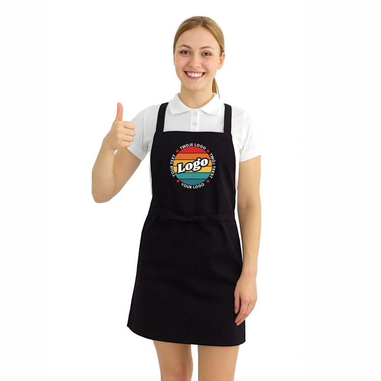 Fartuszek kuchenny czarny z twoim własnym nadrukiem logo projektuj online.jpg