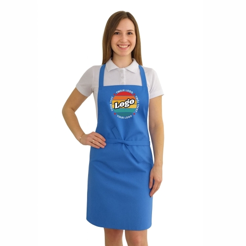 Fartuszek kuchenny jasny niebieski z twoim własnym nadrukiem logo projektuj online.jpg