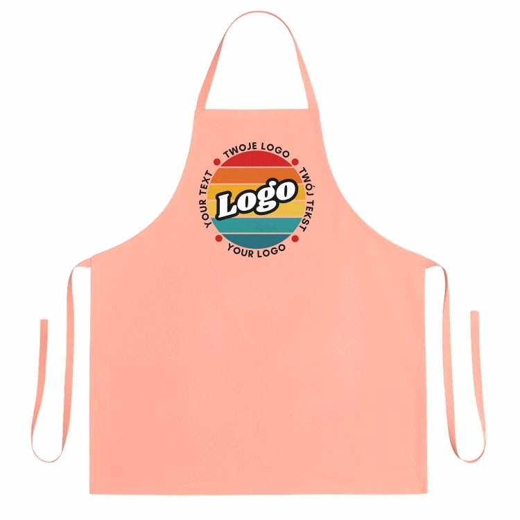 Fartuszek kuchenny łososiowy z twoim własnym nadrukiem logo kreator online.jpg