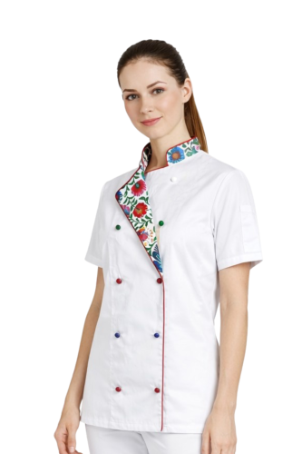 Krótki rękaw bluza kucharska damska MASTER CHEF