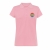 Koszulka polo damska rózowa krótki rękaw z własnym nadrukiem kreator online przód.jpg
