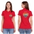 Koszulka polo damska czerwona krótki rękaw z własnym nadrukiem kreator online.jpg