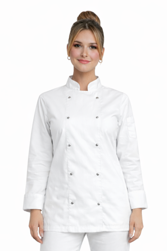 Damska bluza kucharska z długim rękawem