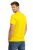 T-shirt męski krótki rękaw 100% bawełna kolor żółty widok z tyłu.png