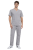 Komplet męski medyczny szary BASIC PREMIUM widok z przodu.png
