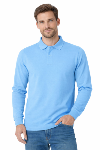 Koszulka polo męska z długim rekawem jasnoniebieska.png