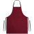 Fartuszek kuchenny z kieszonka wiązany z tyłu kolor bordowy mockup.png