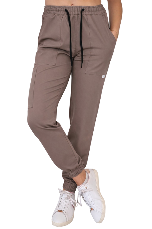 Casual Premium joggery medyczne w kolorze cappucino