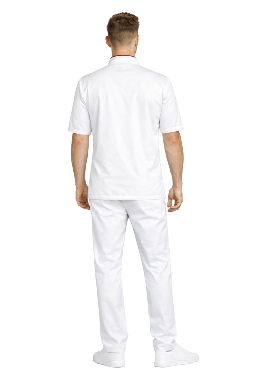 Kucharza uniform w profesjonalnym zestawie gastronomicznym