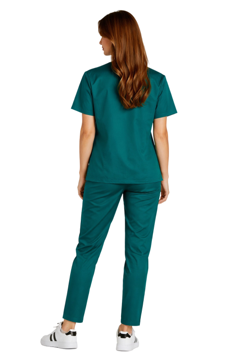 Morski komplet medyczny CLINIC z bluzą i spodniami