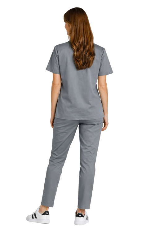 Komplet medyczny damski  CLINIC w kolorze szarym