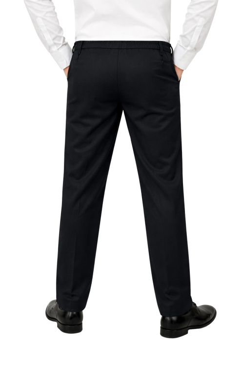 Kolor czarny męskich spodni kelnerskich