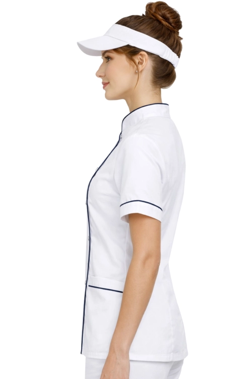 BLUZA KUCHARSKA BIAŁA  Z RÓŻOWĄ LAMÓWKĄ (2).png