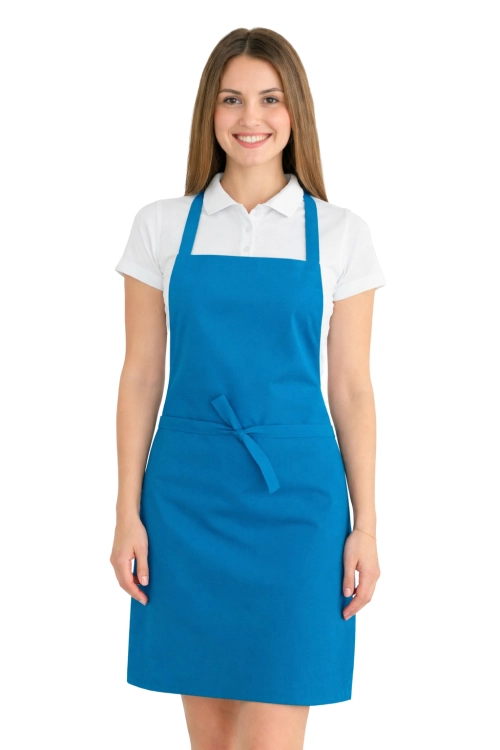 Fartuszek do kuchni dla gastronomii kolor turkusowy.png