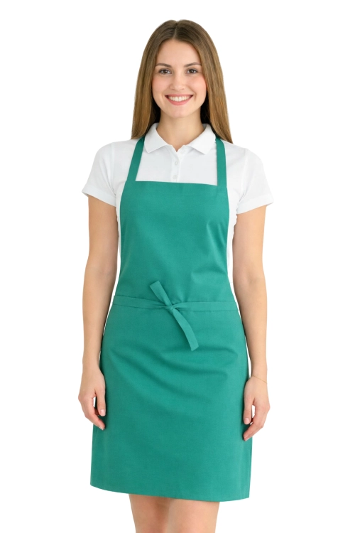 Fartuszek do kuchni dla gastronomii kolor seledynowy.png