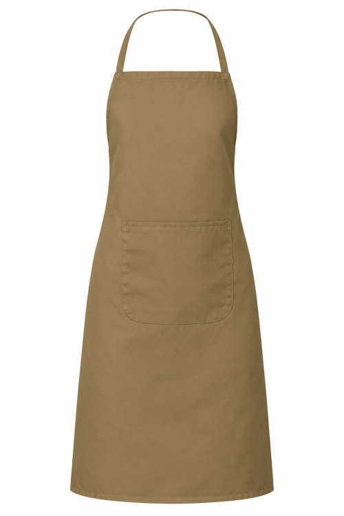 Fartuszek kuchenny gastronomiczny z kieszenienią beżowy mockup.png